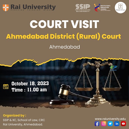 COURT VISIT Ahmedabad District (Rural) Court Ahmedabad on 18<sup>th</sup> October 2023
