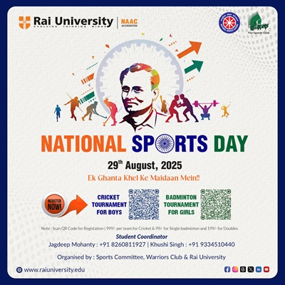 NATIONAL SPORTS DAY on 29<sup>th</sup> Aug, 2025