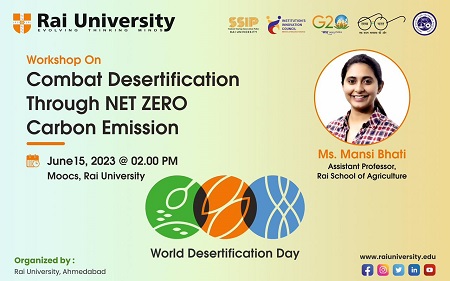 Workshop On Combat Desertification Through NET ZERO Carbon Emission on 15<sup>th</sup> June 2023