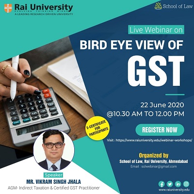 Webinar on Bird Eye View of GST on 22 June 2020