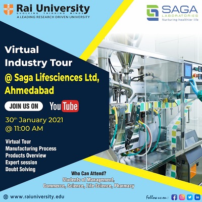 Virtual Industry Tour at Saga Lifesciences Ltd., Ahmedabad