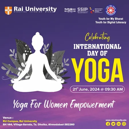 Celebrating International Yoga Day on 21<sup>st</sup> June, 2024