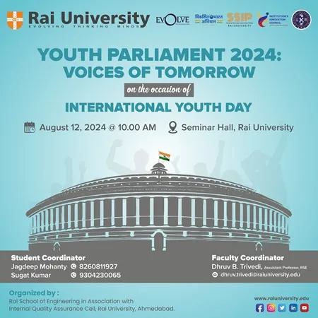 Youth Parliament 2024: Voices of Tomorrow on the Occasion of International Youth Day on 12<sup>th</sup> August, 2024