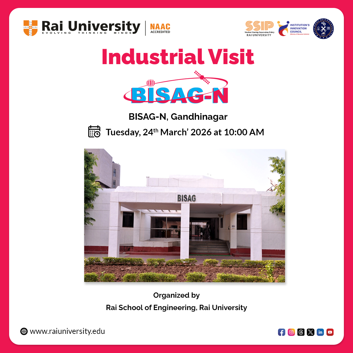 Industrial Visit BISAG-N, Gandhinagar